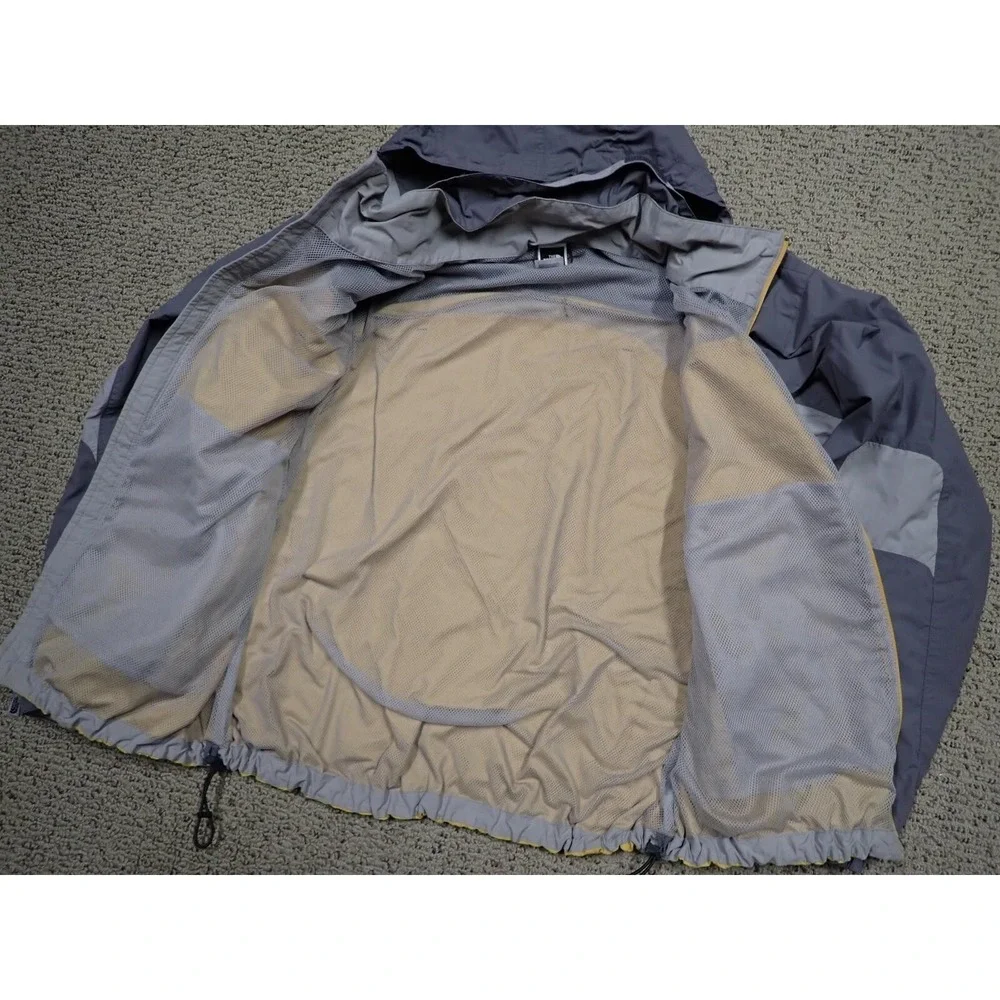 The North‎ Face Hydrenalite Jacket Mens Large Yellow Grey Excellent Windbreaker